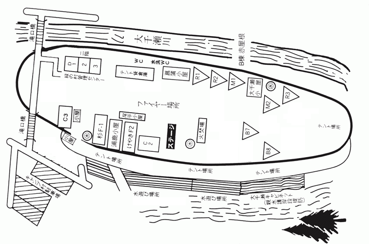 キャンプ村配置図